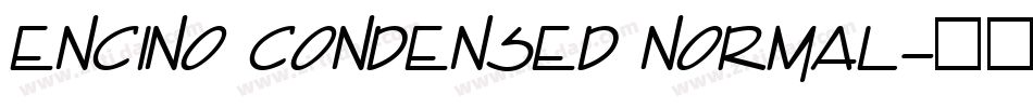 Encino Condensed Normal字体转换